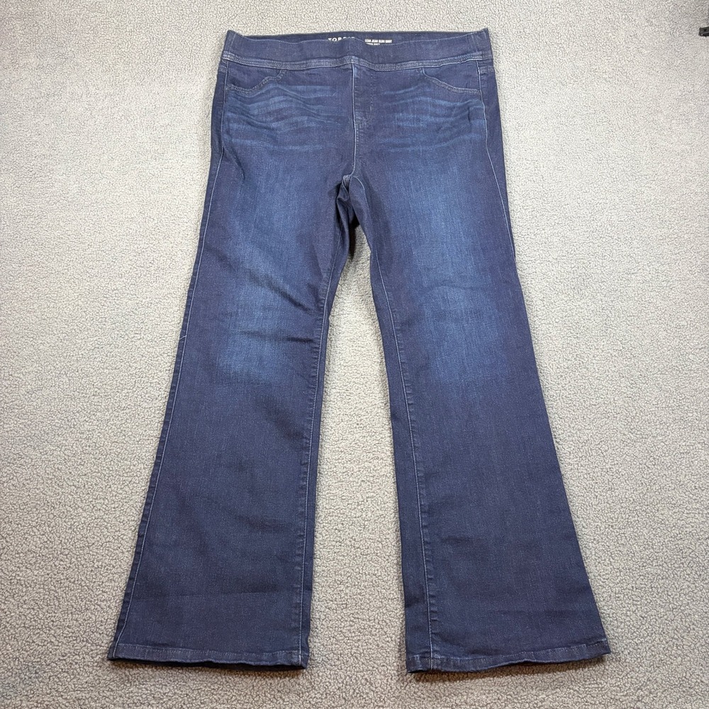 Torrid Jeans Women 2X Blue Lean Jean Slim Boot Super Soft Pull On 41375148